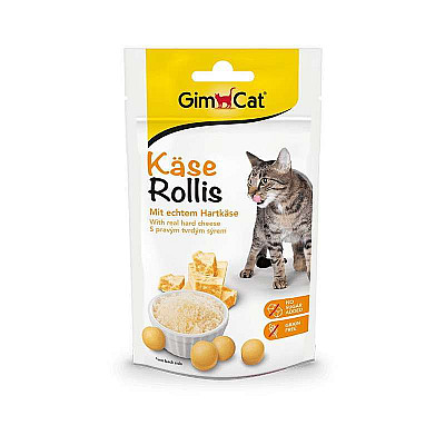 GimCat (ДжимКет) Kase-Rollis - Загальнозміцнюючий комплекс для котів з сиром