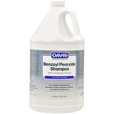 Davis Benzoyl Peroxide Shampoo шампунь для собак и котов с демодекозом и дерматитами