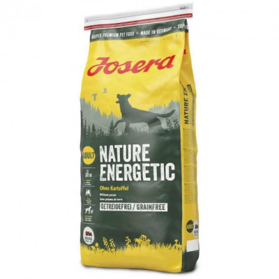 Сухий беззерновой корм для активних дорослих собак Josera Nature Energetic з птицею