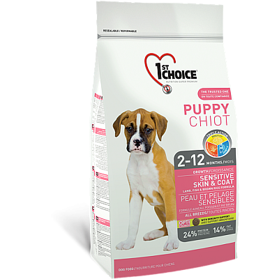 Сухий корм для цуценят всіх порід 1st Choice (ФестЧойс) Puppy All Breed з ягням і рибою