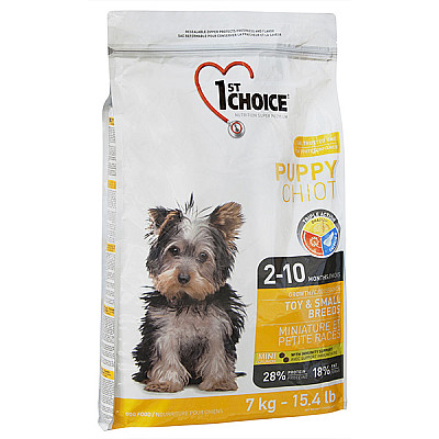 Сухий корм для цуценят міні і малих порід 1st Choice (ФестЧойс) Puppy Mini and Small breed chicken з куркою