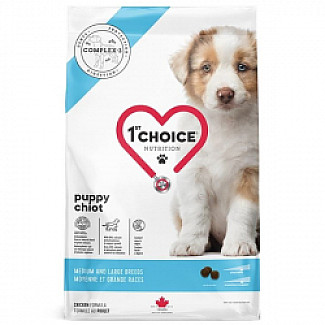 Сухий корм для цуценят середніх і великих порід 1st Choice Puppy Medium & Large Breeds з куркою, 12 кг