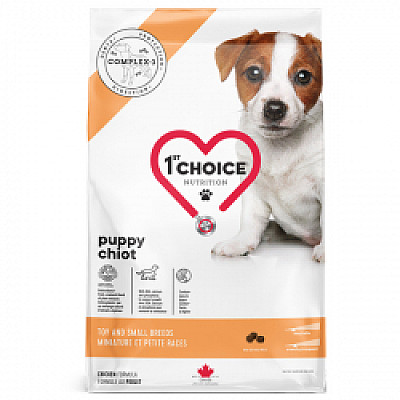 Сухий корм для цуценят міні та малих порід 1st Choice Puppy Toy and Small ФЕСТ ЧОЙС з куркою