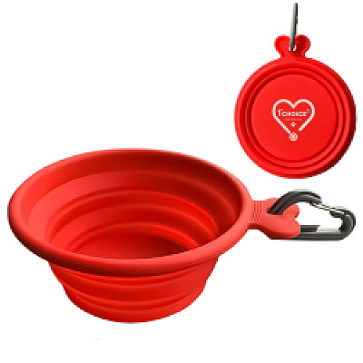 Брендована складна миска для собак і котів 1st Choice Collapsible Silicone Pet Bowl