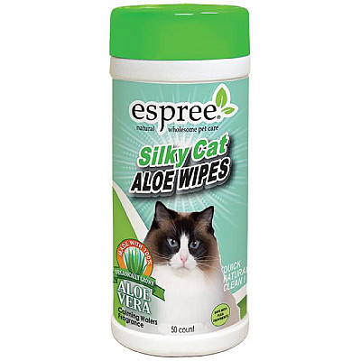 Espree Silky Cat Aloe Wipes Вологі серветки для котів