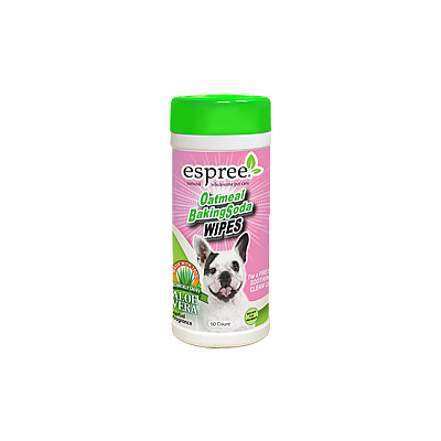 Espree Oatmeal Baking Soda Wipes Вологі серветки для собак з харчовою содою та протеїнами вівса