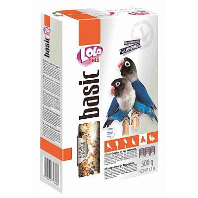 Полнорационный корм Lolo Pets Foody For Lovebirds для неразлучников