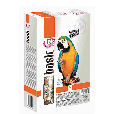Полнорационный корм Lolo Pets Foody For Parrots для крупных попугаев