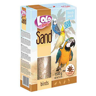 Песок с ракушками Lolo Pets Birds Sand для птиц 