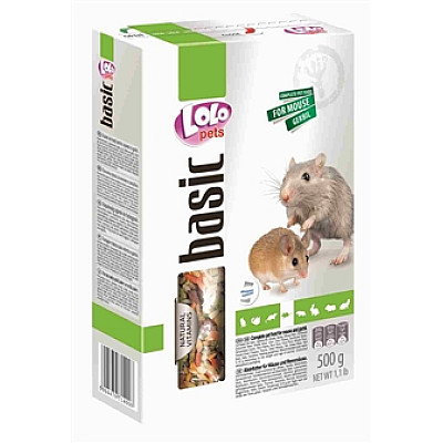 Повнораційний корм Lolo Pets для мишей та піщанок