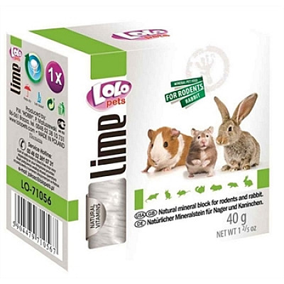 Мінеральний камінь Lolo Pets для гризунів-кальцій