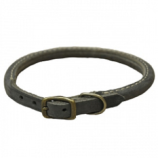 Coastal Circle-T круглий кожаный ошейник для собак, 1,6смХ50см, шоколад