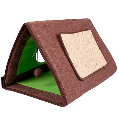 Flamingo Cat Tent 3in1 ФЛАМІНГО ТЕНТ 3в1 спальне місце, намет-будиночок кігтеточка для котів 3в1
