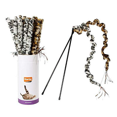 Karlie-Flamingo Flamingo (Карли-Фламинго) LEOPARD FISHING ROD игрушка для кошек, удочка дразнилка леопардовый хвост