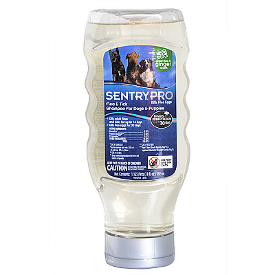 Sentry Pro Green Tea Ginger Shampoo імбир шампунь від бліх і кліщів для собак