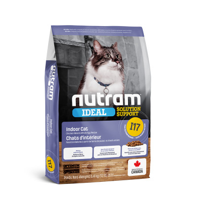 Сухой корм для кошек I17 NUTRAM IDEAL ДЛЯ ЗДОРОВЬЯ КОЖИ И ШЕРСТИ КОШЕК, ЖИВАЮЩИХ В ПОМЕЩЕНИИ Для взрослых кошек