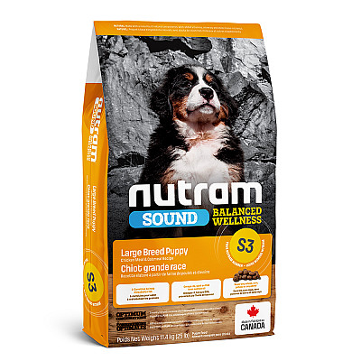 Сухий корм для собак S3 NUTRAM SOUND НАТУРАЛЬНИЙ КОРМ ДЛЯ ЦУЦЕНЯТ ВЕЛИКИХ ПОРІД
