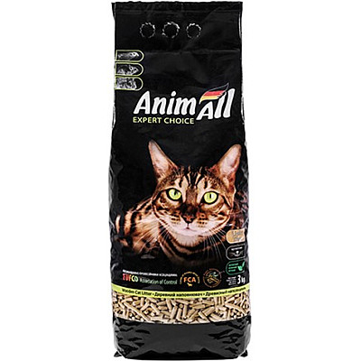 AnimAll древесный наполнитель туалетов, 3 кг
