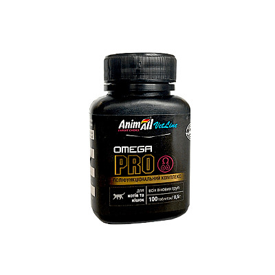 Вітаміни AnimAll VetLine Omega Cat PRO для котів та котів 0.5 г