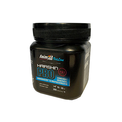 Вітаміни AnimAll VetLine Hair Skin PRO для середніх порід собак 1 г