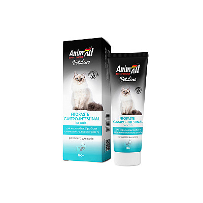 Фітопаста AnimAll VetLine Gastrointestinal для нормалізації роботи шлунково-кишкового тракту у котів