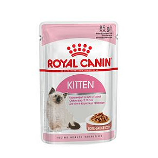 Консерви для кошенят до 12 місяців Royal Canin Kitten шматочки в соусі, 85 г