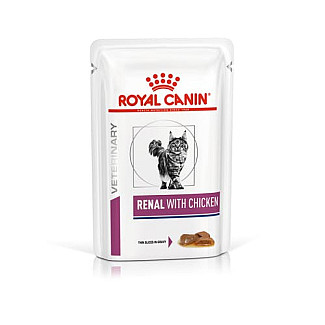 Royal Canin RENAL FELINE CHICKEN куриные консервы для кошек с почечной недостаточностью, 85 гр