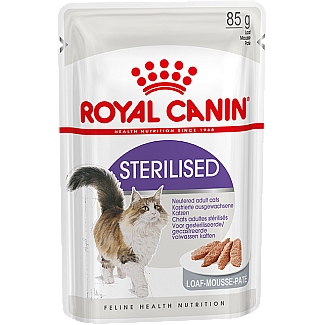 Royal Canin STERILISED Loaf консервы для стерилизованых кошек и кастрированных  котов старше 1 года в виде паштета, 85 гр