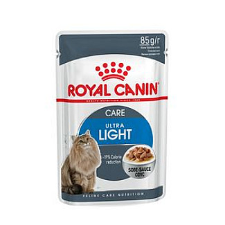 Консерви для кішок схильних до надлишкової ваги Royal Canin Ultra Light Care шматочки в соусі, 85 г