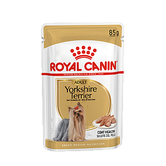 Влажный корм для взрослых собак породы йоркширский терьер Royal Canin Yorkshire Terrier паштет, 85 г