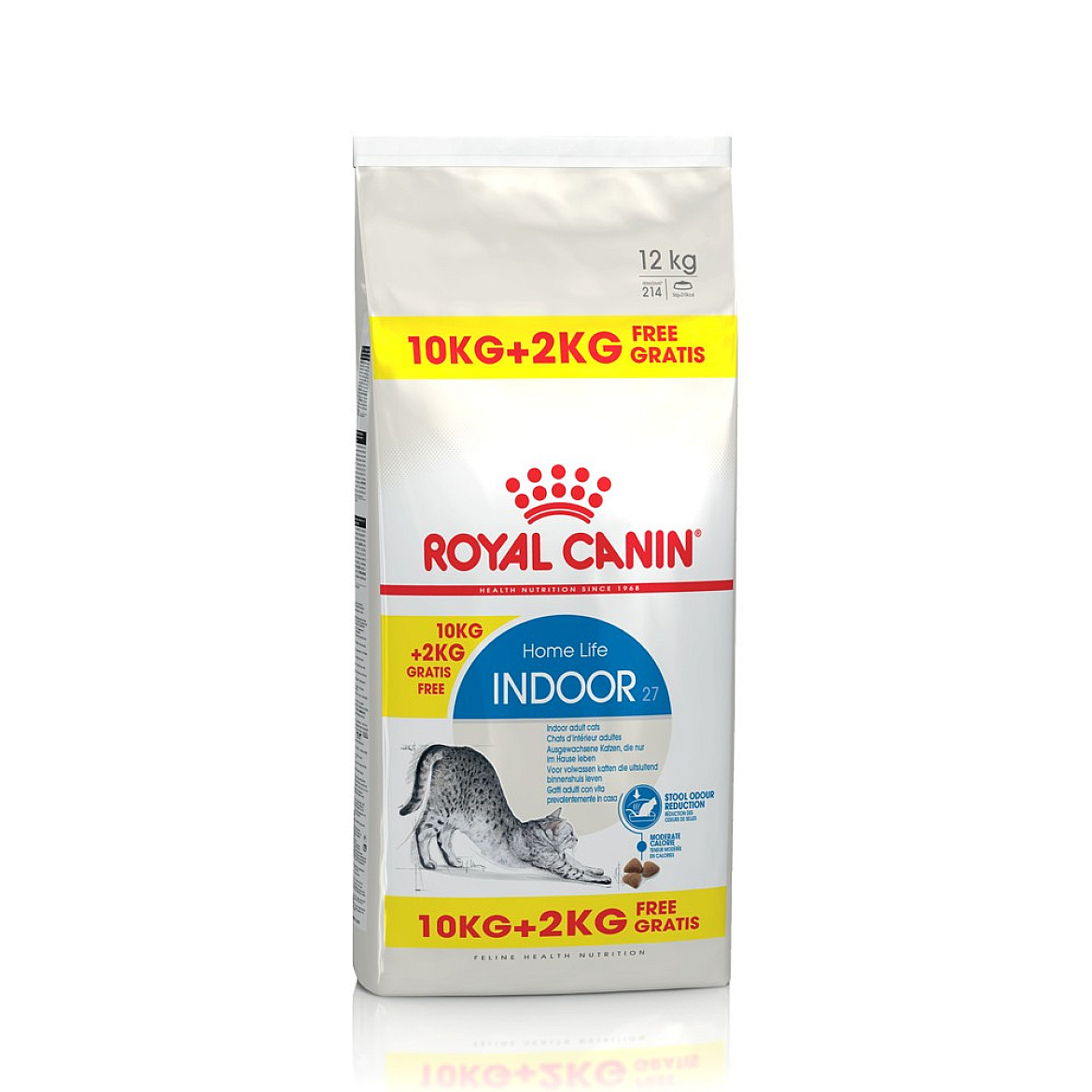 Royal Canin INDOOR сухой корм для кошек, живущих в помещении, 10+2 кг