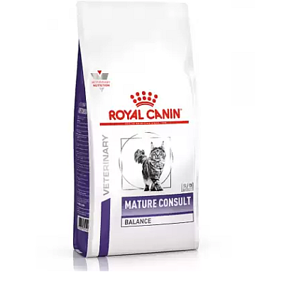 Ветеринарна дієта для кішок старше 7 років схильних до набору ваги Royal Canin Mature Consult Balance 