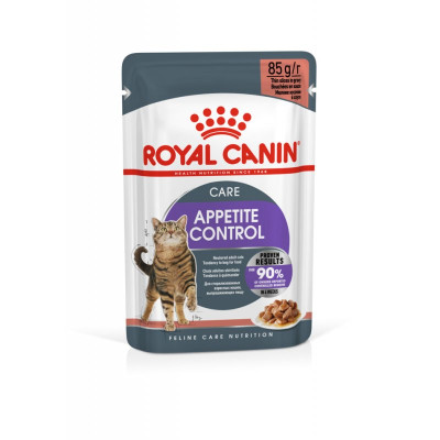 Влажный корм для кошек склонных к высокому потреблению корма Royal Canin Appetite Control в соусе 