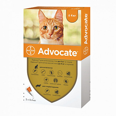 BAYER Advocate Cat Адвокат® пот-он для кішок