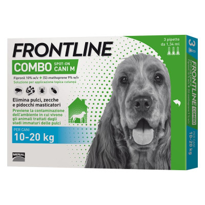Frontline Combo (Фронтлайн Комбо) by Boehringer Ingelheim каплі від бліх і кліщів для собак