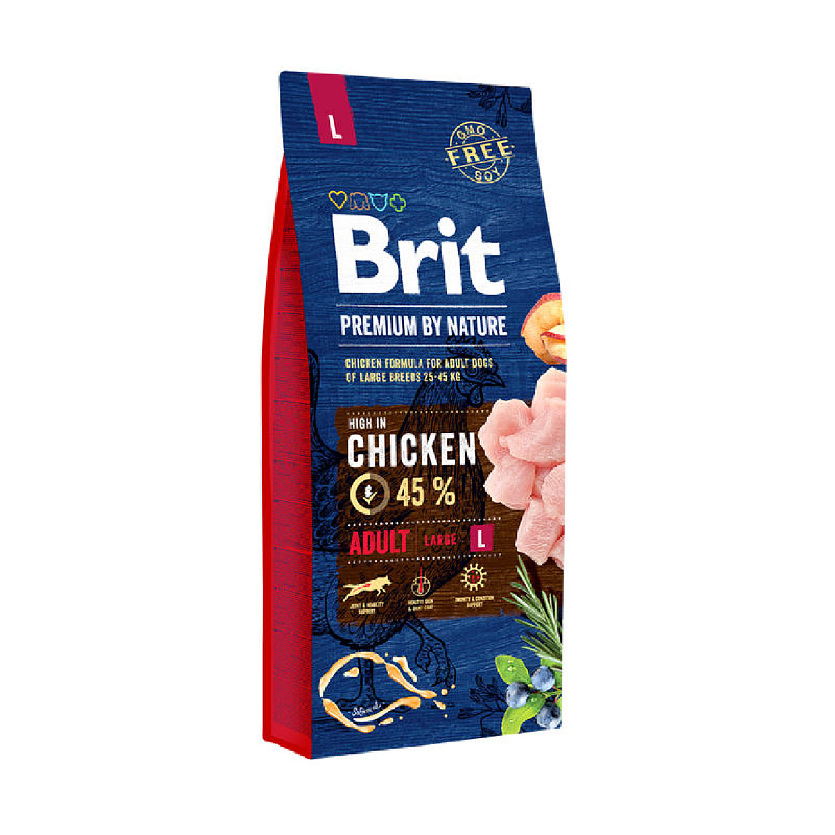 Сухий корм для собак великих порід Brit Premium Adult L - Large (Брит Преміум Едалт від 25 до 45 кг), 15 кг