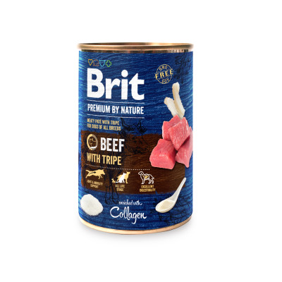 Brit Premium Beef with Tripe Консерви для собак з яловичиною та рубцем