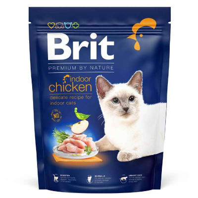 Brit Premium Indoor Сухий корм для кішок, що не покидають приміщення
