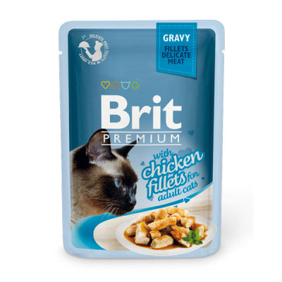 Brit Premium Cat Pouches Шматочки з курячого філе в соусі