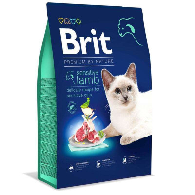 Brit Premium Sensitive Сухий гіпоалергенний корм для кішок з чутливим травленням