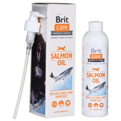 Олія лосося для собак всіх вікових груп Brit Care для шкіри та шерсті