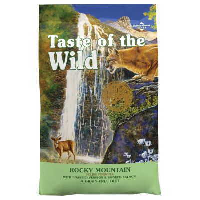 Сухой корм для котов Taste of the wild Rocky mountain feline formula с жареной олениной и копченым лососем 