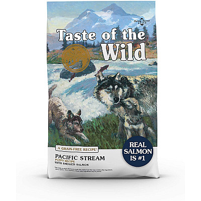 Сухий корм для цуценят Taste of the Wild Pacific Stream Puppy Formula з копченим лососем