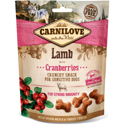 Ласощі для собак Carnilove Lamb with Cranberries з ягнятком, журавлиною для імунітету
