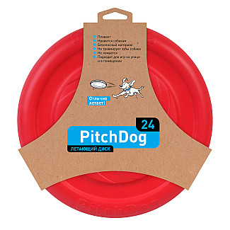 Collar PitchDog- игровая тарелка 24 см, розовый