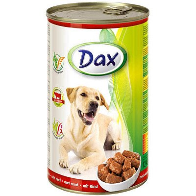 Консерви для собак DAX з яловичиною