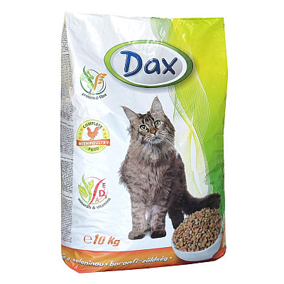 Сухой корм для кошек Dax poultry с птицей для взрослых кошек 10 кг