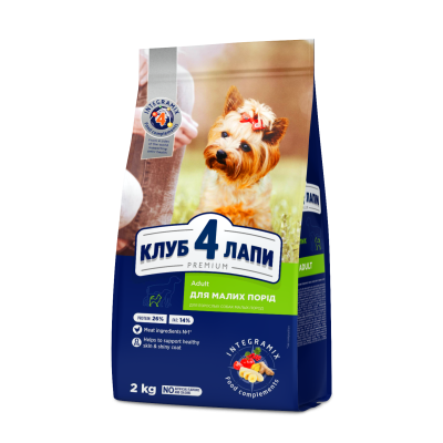 Сухий корм CLUB 4 PAWS PREMIUM Клуб 4 лапи для дорослих собак Малі породи