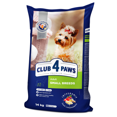Сухой корм CLUB 4 PAWS PREMIUM Клуб 4 лапы для взрослых собак МАЛЫЕ ПОРОДЫ
