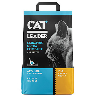Кет Лідер (CAT LEADER) с WILD NATURE ультра-комкуючий наповнювач для котячих туалетів, 5 кг